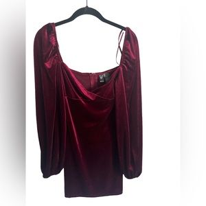 Red Velvet Windsor Dress